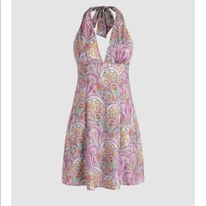 Paisley Halter Mini Dress